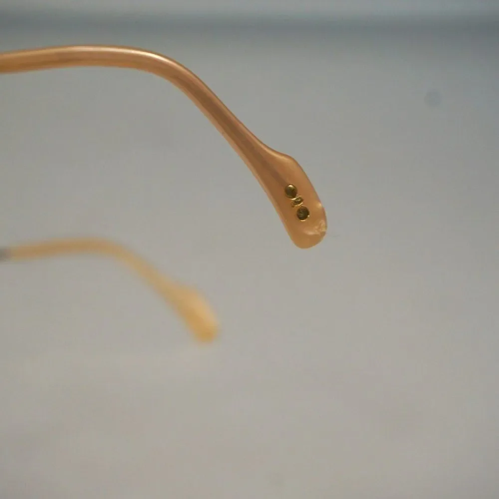 Metzler Germany Signee Eyeglasses Frames Pink Gold Vintage 1970 Demo Lens 56-17